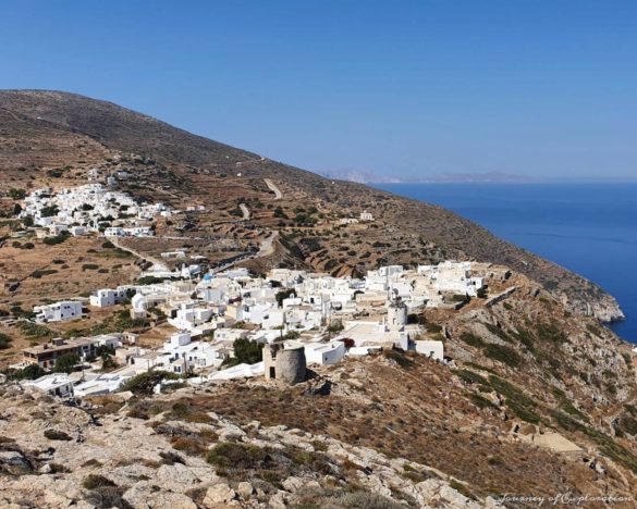 View of Sikinos Chora from Zoodochos Pigi Monastery