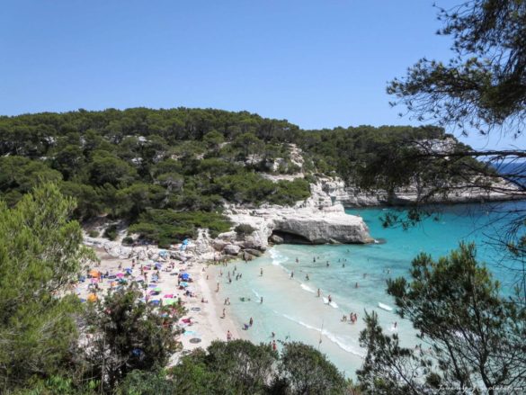 View of Cala Mitjana