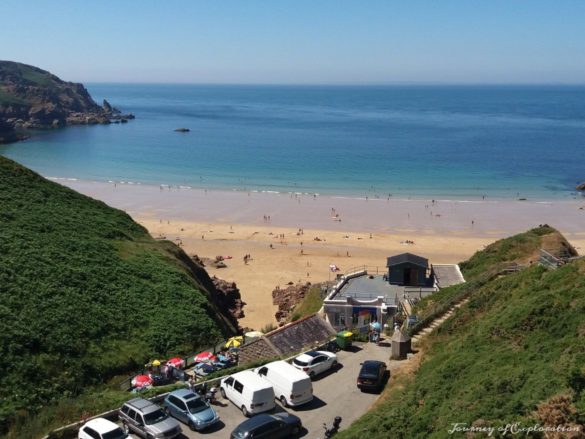 View of Plemont beach, Jersey