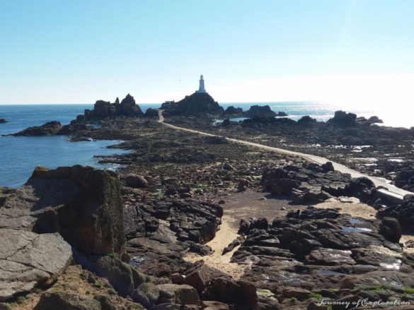 Causeway to La Corbiere Lighthouse, Jersey