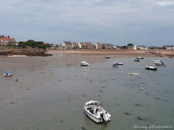 Low Tide at La Rocque Harbour, Jersey