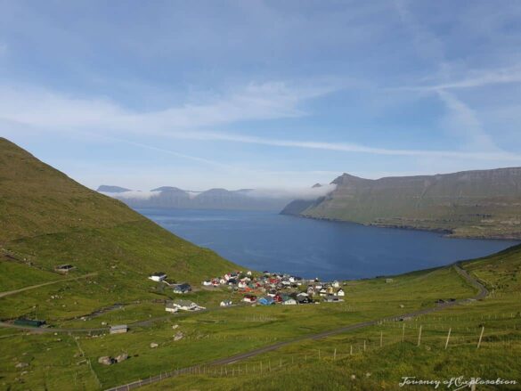 View of Funningur village, Faroe Islands