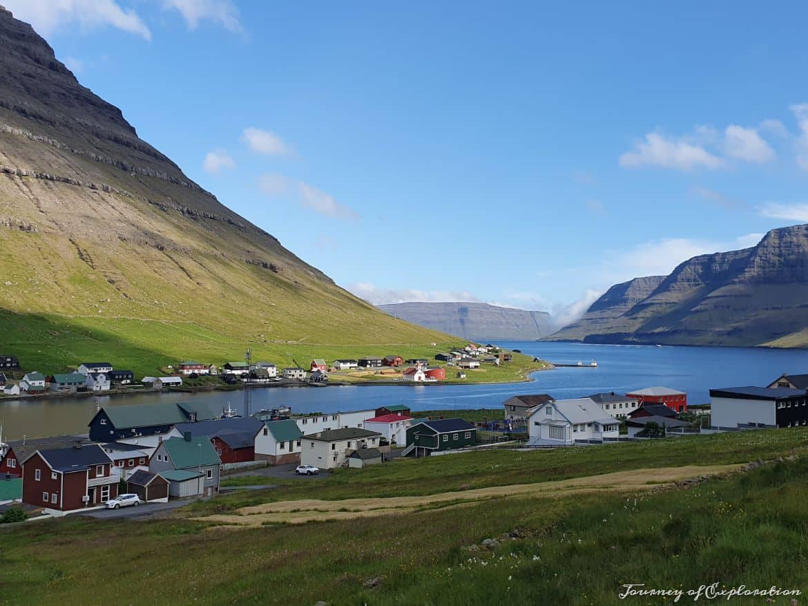 View of Hvannasund, Faroe Islands